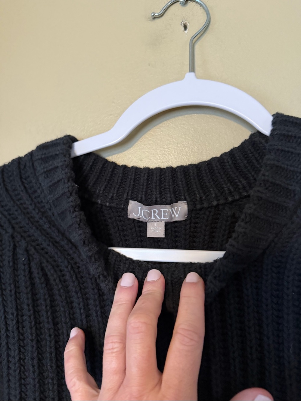 J. Crew Cotton Fisherman Crewneck Sweater - Picture 3 of 9
